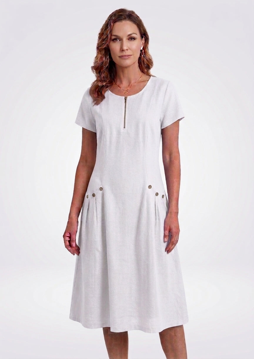 Robe Élégante à Manches Courtes