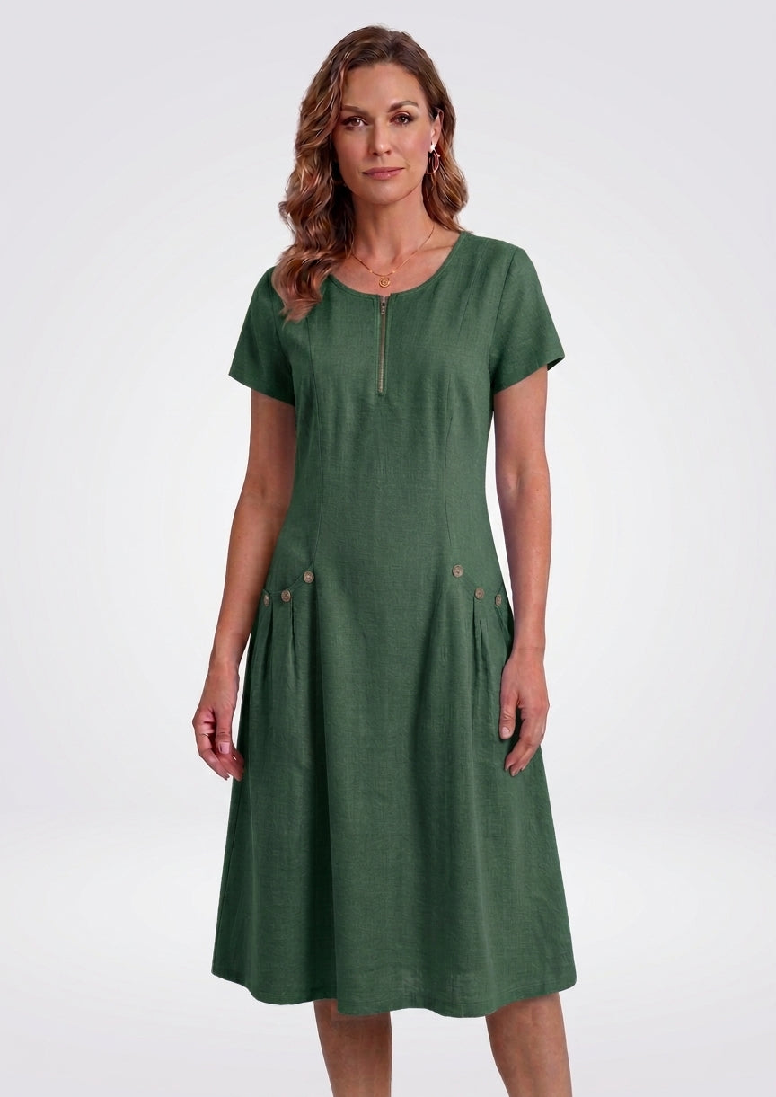 Robe Élégante à Manches Courtes